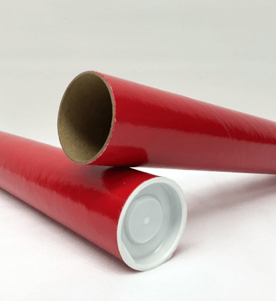 2 x 12 Red Mailing tubes,Red mailing tube,Red paper tubes,Red